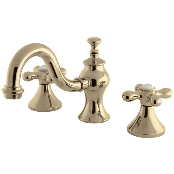 KC7162AX 8" Widespread Bathroom Faucet, Polished Brass